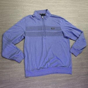 Travis Mathew men’s purple 1/4 zip pullover. Size large